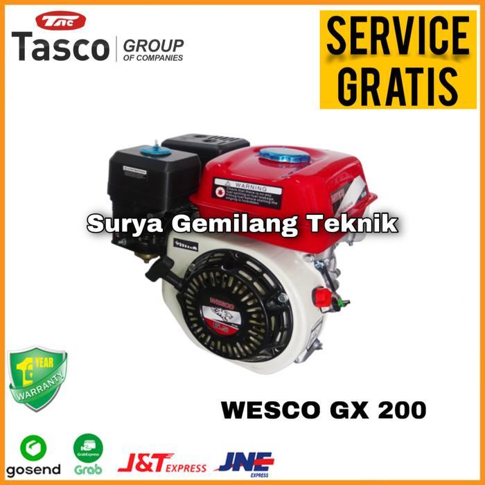 ASAHI JAPAN x Gasoline Engine Wesco GX 200 Mesin Penggerak Bensin 4 Tak