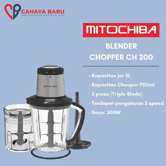 Apik Kitchen Mitochiba CH 200 Food Chopper Blender Bumbu dan Daging CH200 100% Ori