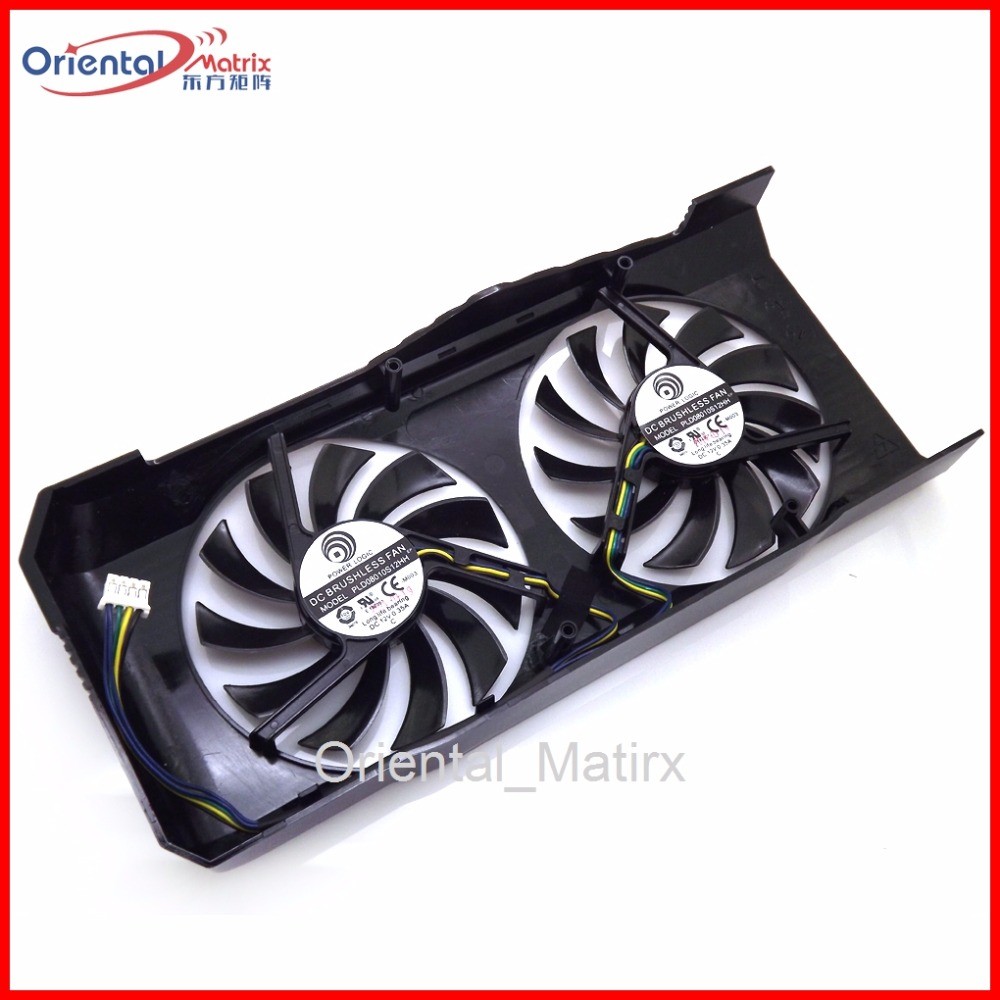 PLD08010S12HH 12V 0.35A 75mm For MSI R7770-2PMD N460GTX+ M2D N460 N560GTX V5 Graphics Card Cooling F