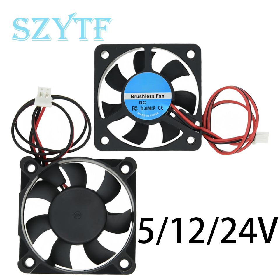 DC 5V 12V 24V Cooling Fan 5010 5CM Cooler Fan 3D Printer Parts Raator Extruder Fan Computer CPU Cool