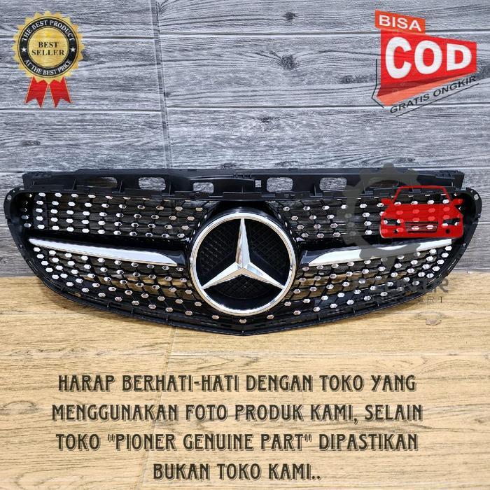 GRILL DIAMOND MERCEDES BENZ W212 FACELIFT 2013-2016 GRILLE DIAMOND MERCY W212 - BLACK