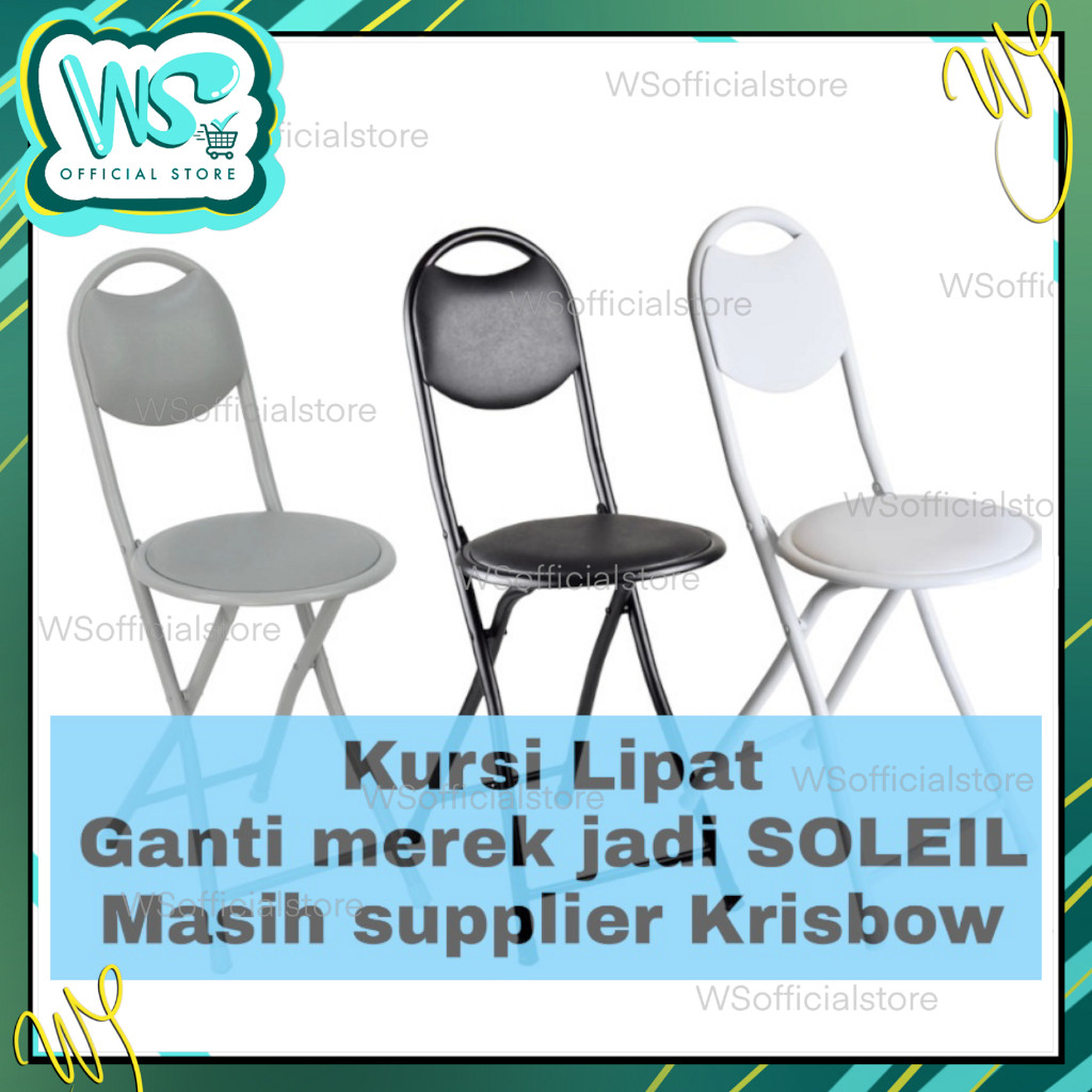Go Store - KURSI LIPAT BESI RINGAN KUAT UP TO 100 KG FOLDING CHAIR TRAVEL KURSI SHOLAT