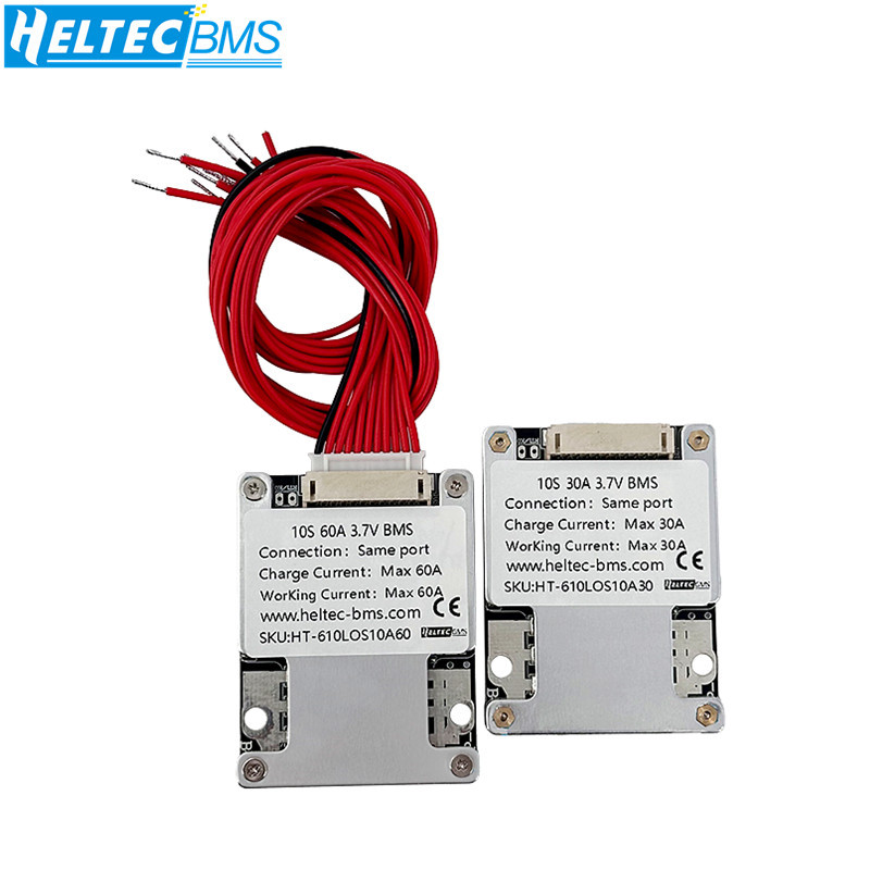 Heltec 6s 7s 24v balanced 18650 bms 10s 36v 30a 60a 21700 papan pelindung baterai untuk kursi roda l