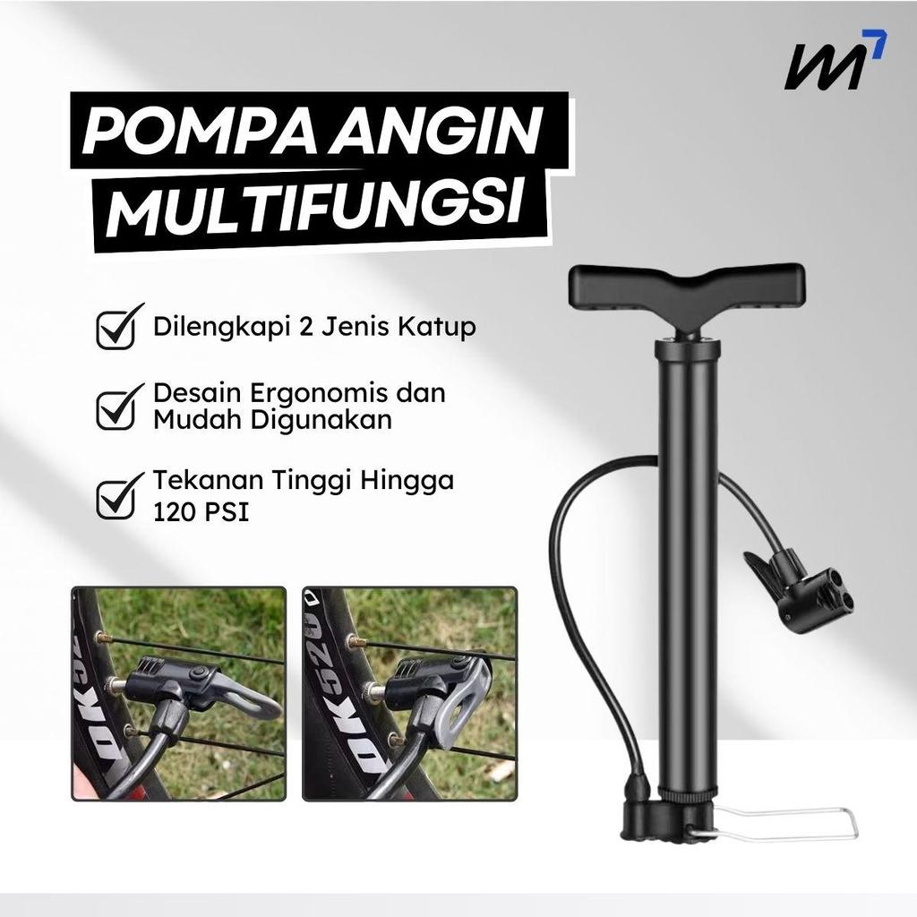 Pompa Angin Sepeda Manual Pompa Ban Motor Pompa Mini Pompa Tangan Serbaguna