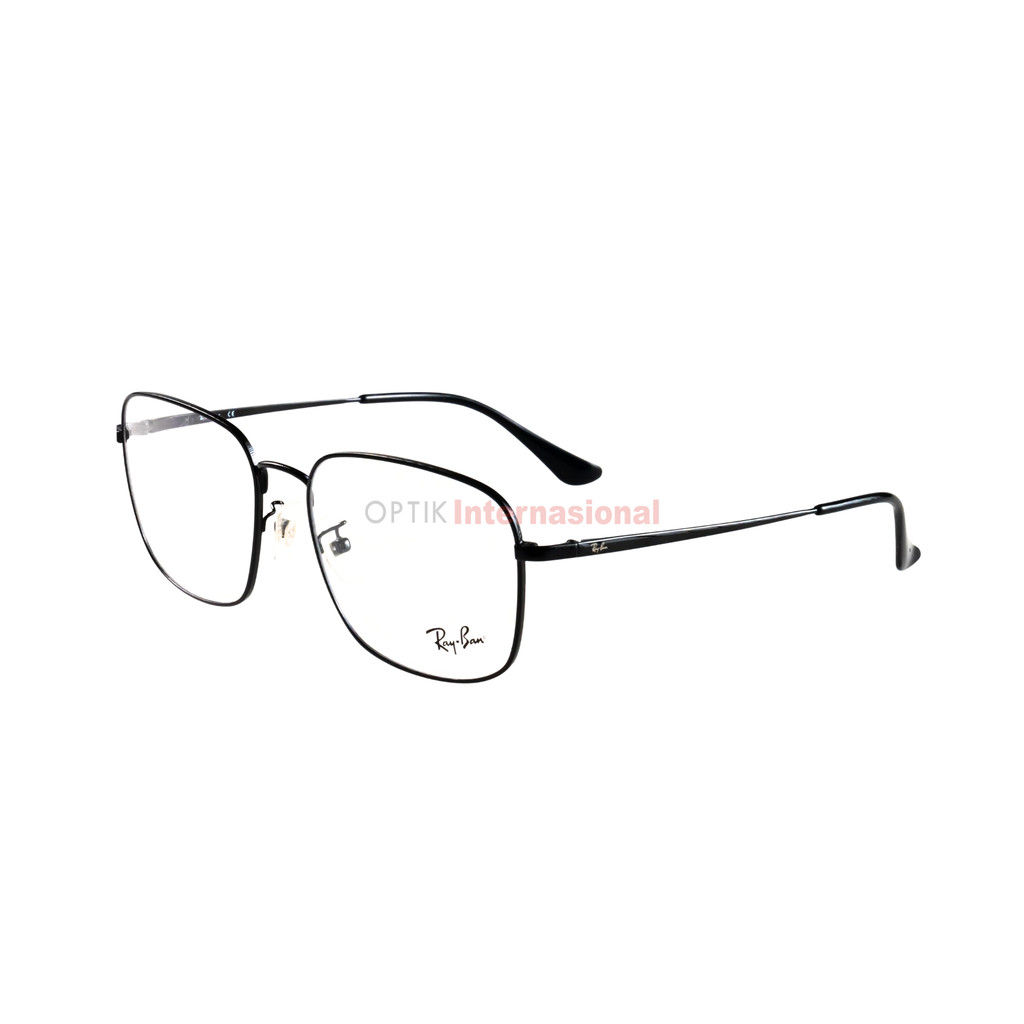 RAYBAN RB6474D C2509 Kacamata Original Frame Square Black  Asian Fit