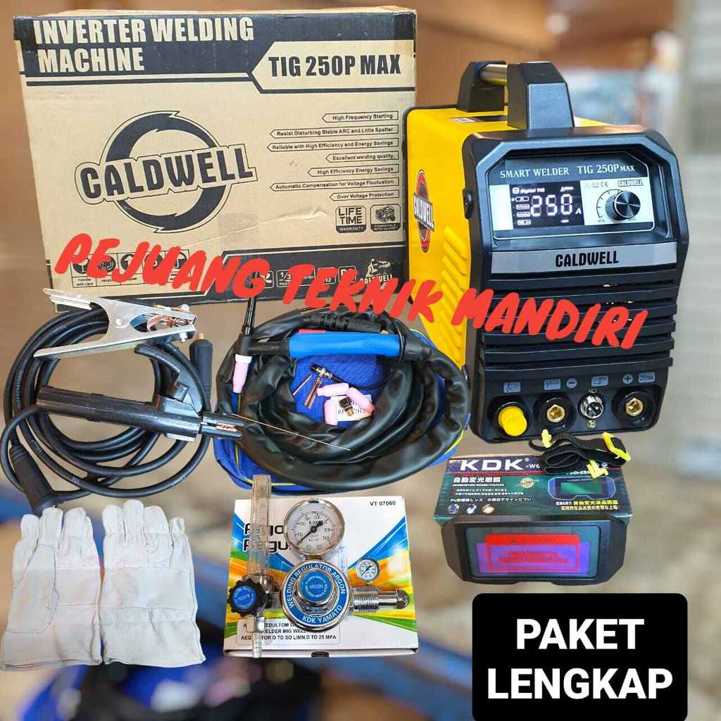 MESIN LAS ARGON CALDWELL TIG 250 P MAX / TRAFO LAS ARGON CALDWELL TIG 250P MAX