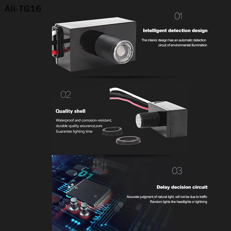 YAY AC 110V-240V Street Light Sensor Switch Photoelectric Sensor Switch Photocell Sensor Dusk To Daw