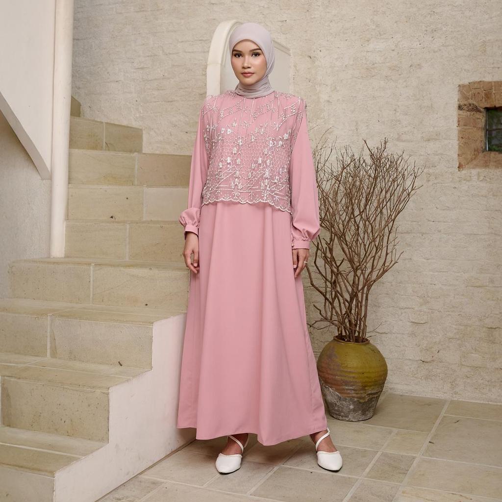 ZM Zaskia Mecca - Briaza Gamis Wanita Jejak Teduh Series Arta Pusaka Koleksi