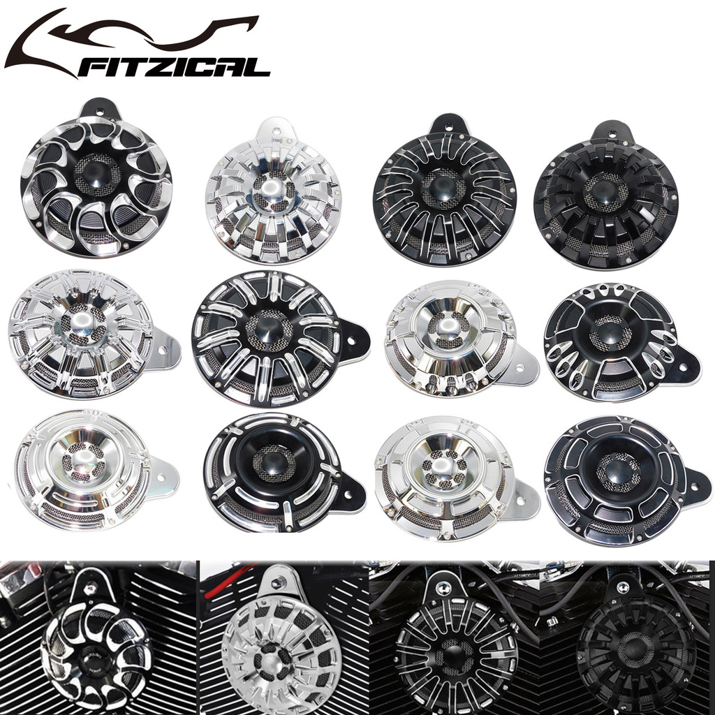 Penutup Klakson CNC Sepeda Motor, Rakitan Klakson, Loudspeaker Aluminium Untuk Harley Touring Big El