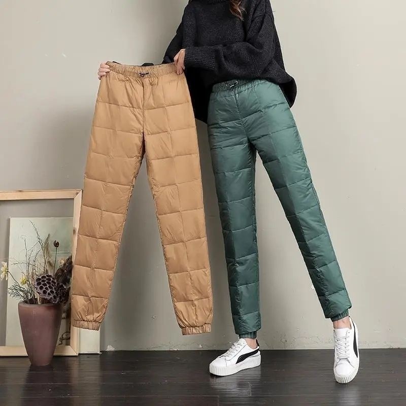 Celana Winter Wanita Dewasa Modis Ujung Celana Karet