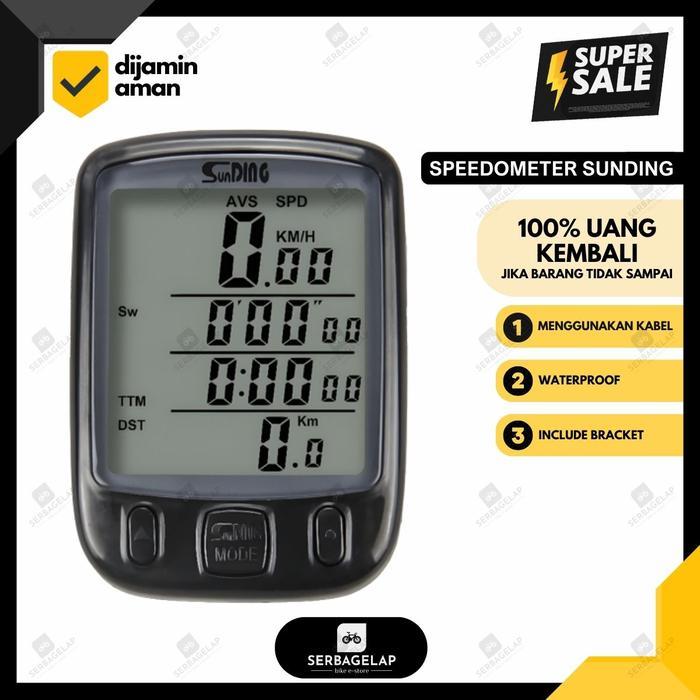 Speedometer Odometer Kilometer Sepeda MTB Seli SunDING