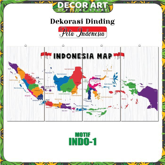 Decor Art - Hiasan Gantungan Dinding Puzzle Kelas Peta Indonesia - PETA - PETA-1, Standar
