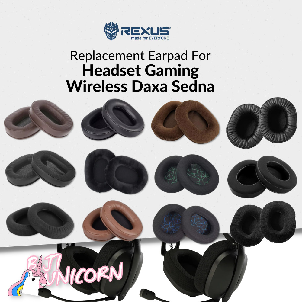 Earpad Earcup Earcushion Rexus Headset Gaming Wireless Daxa Sedna Foam Pad Busa Bantalan