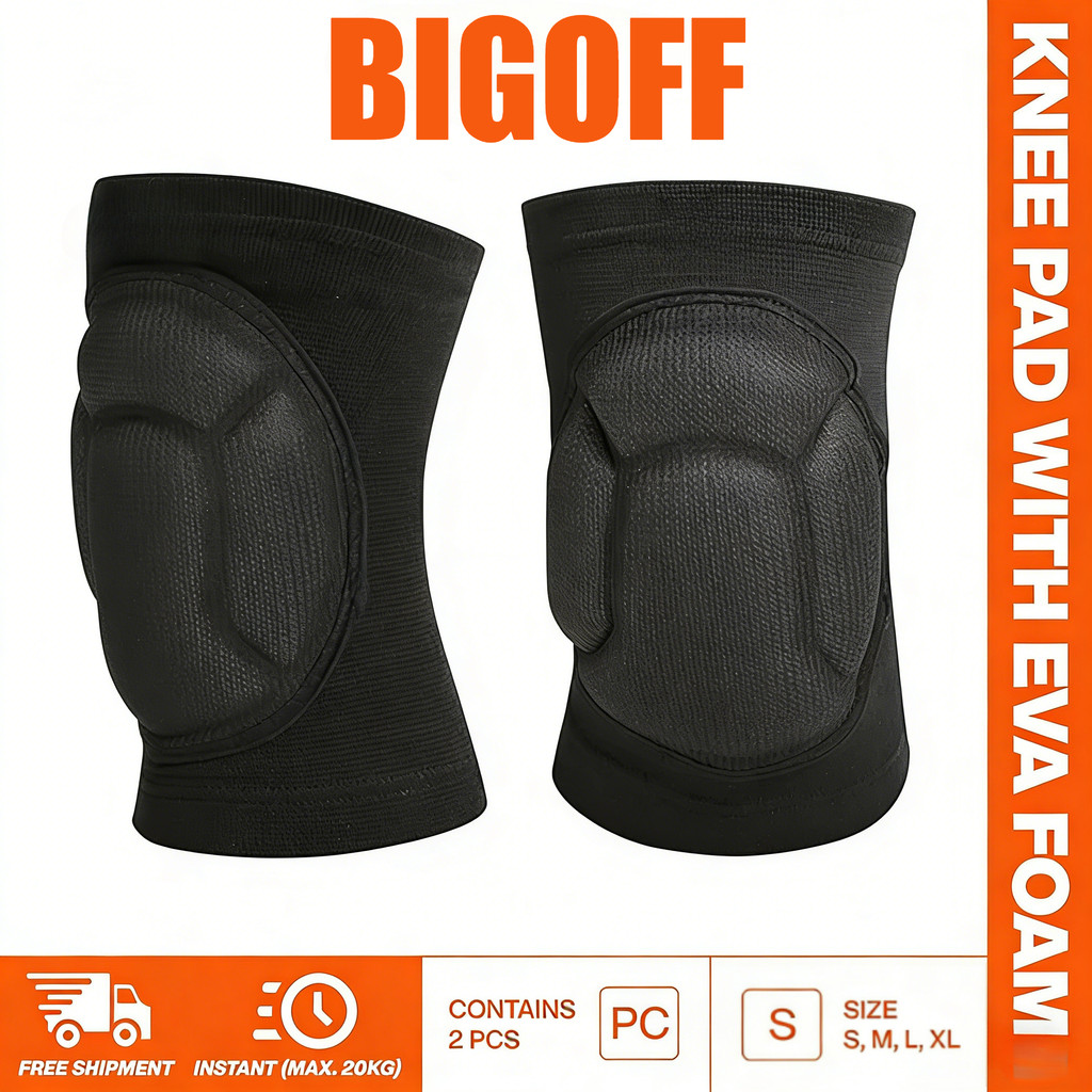 Knee Pad Busa Sepasang | Pelindung Lutut Basket Voli Sepakbola Badminton | Aksesoris Olahraga