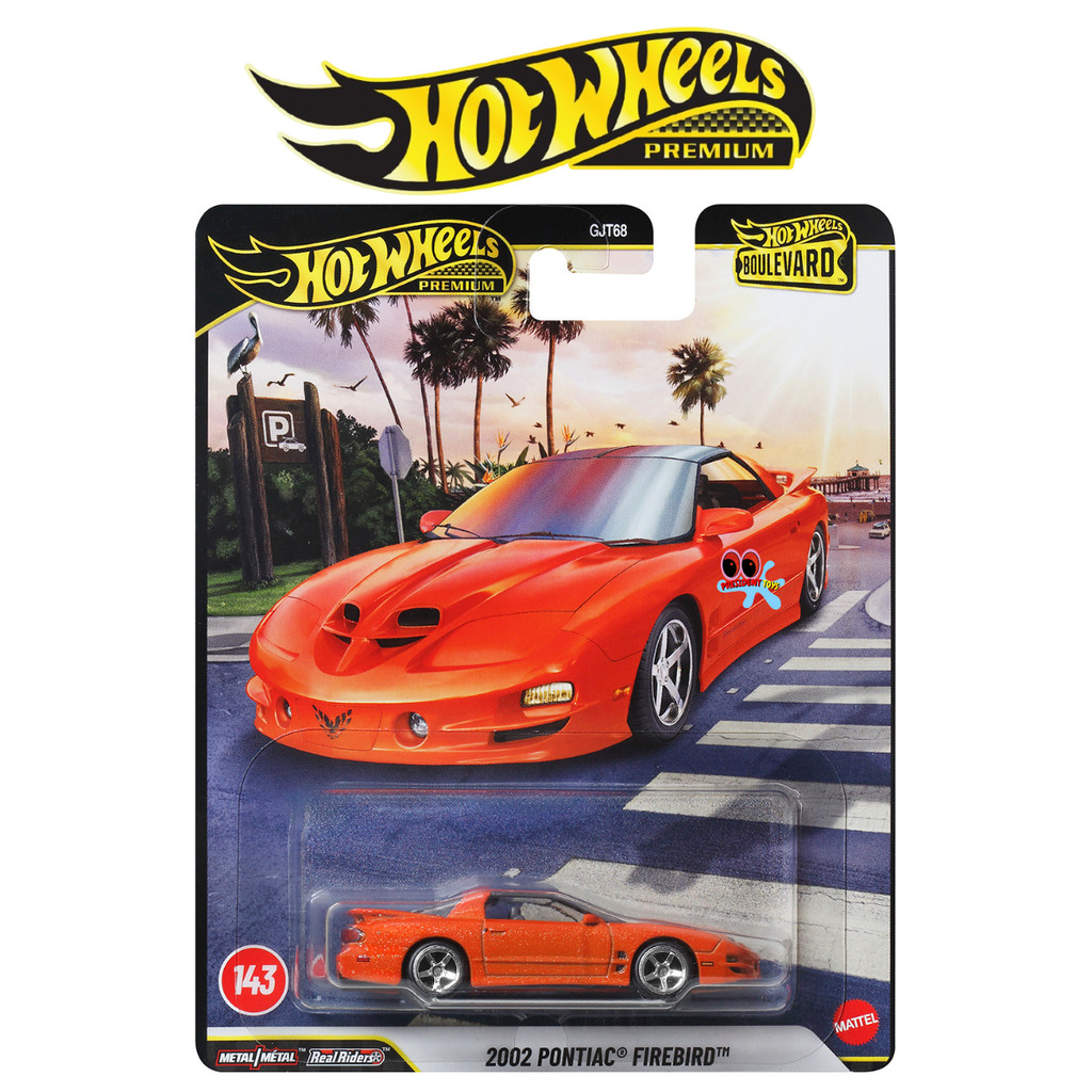 Hot Wheels Premium Boulevard 2002 Pontiac Firebird Orange Mobil Balap