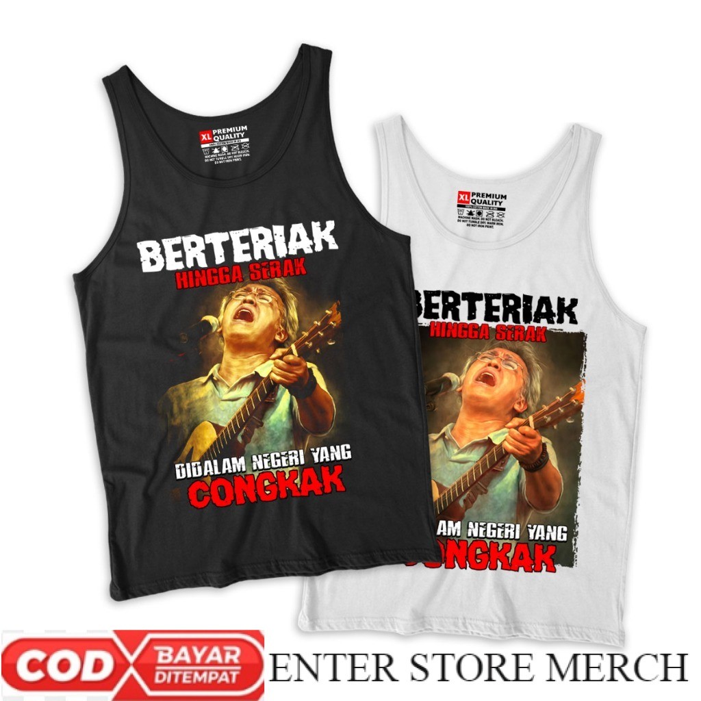 ENTERSTOREMERCH Kaos Oblong Lekbong Iwan fals Sumbang bahan Katun | Lekbong Iwan fals | Baju Lekbong