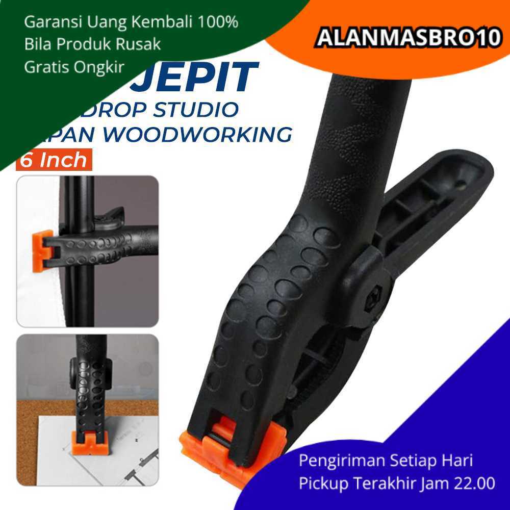 Klip Jepit Backdrop Studio Fotografi Dan Woodworking 6 Inch Murah Original Dengan Pegas Ulir Tebal A