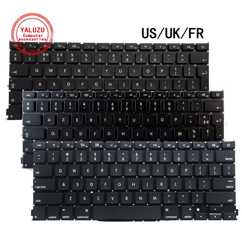 US/UK/FR English/French NEW Laptop Keyboard For Apple MacBook Pro Retina A1425 MD213 MD212 ME662 ME6