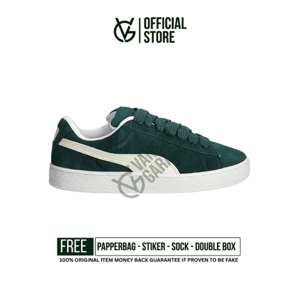Sepatu Sneakers  Puma Suede Xl Green Original BNIB Unisex
