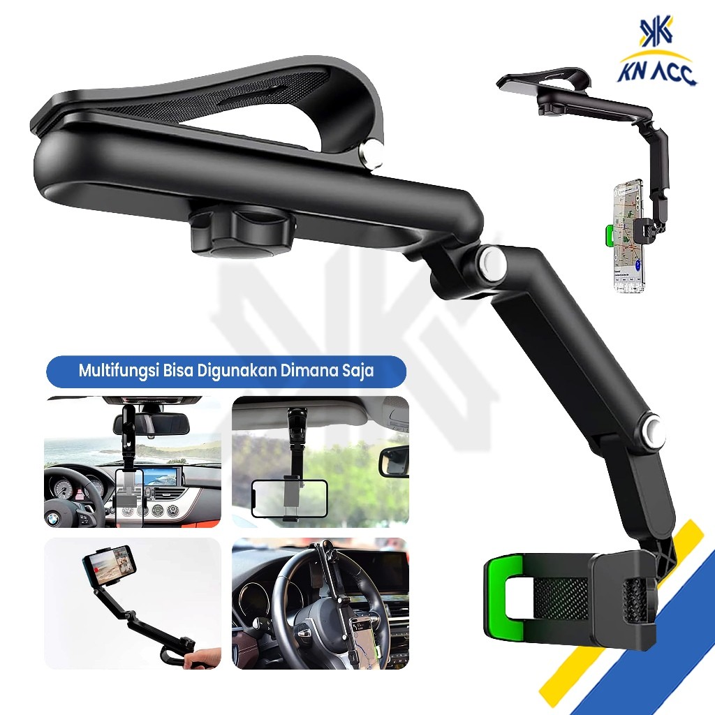 [KN ACC] FOLDING CAR PHONE HOLDER TRIPOD HP HOLDER HP UNTUK MOBIL / R