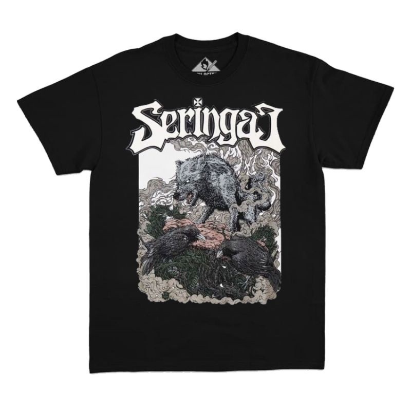 (COD) TSHIRT SERINGAI - WOLF CROWS
