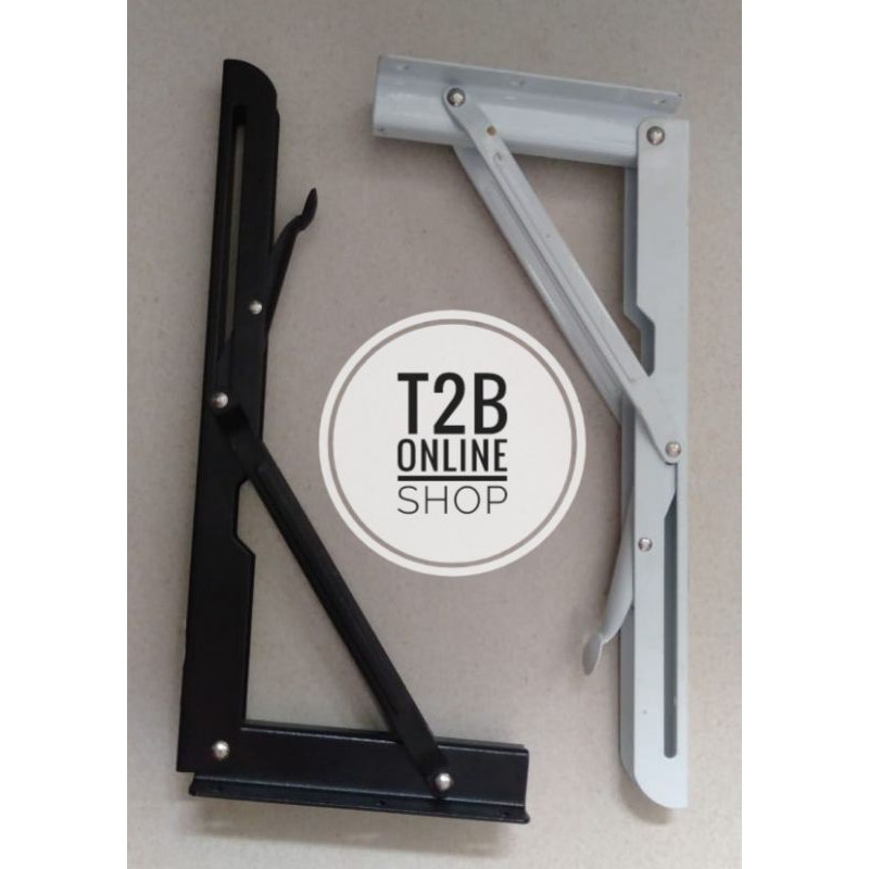 Bracket 2 pcs/ engsel meja lipat dinding / engsel siku lipat dinding perpasang