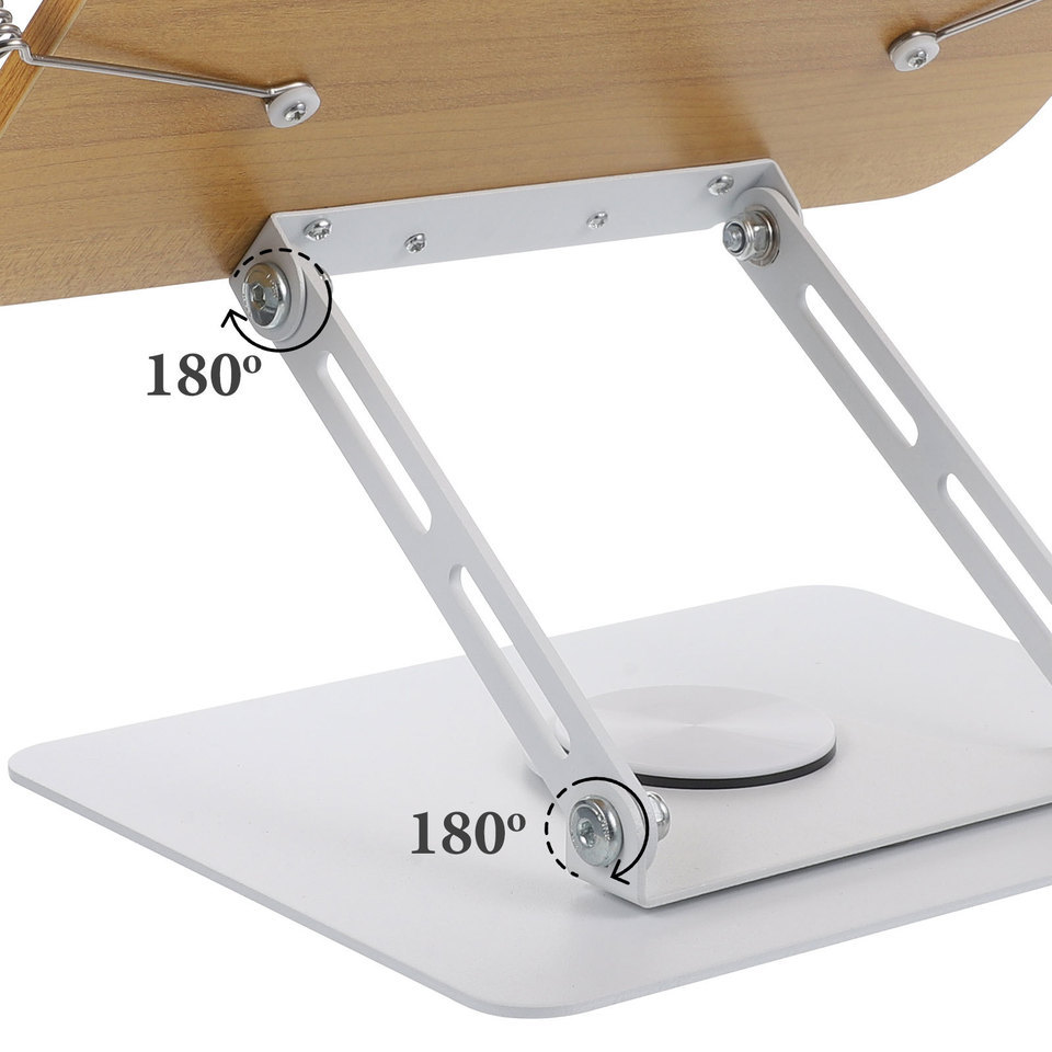 Reading Stand Aluminum Alloy Adjustable Book Holder for Desk Library Classroom Portable Book Support