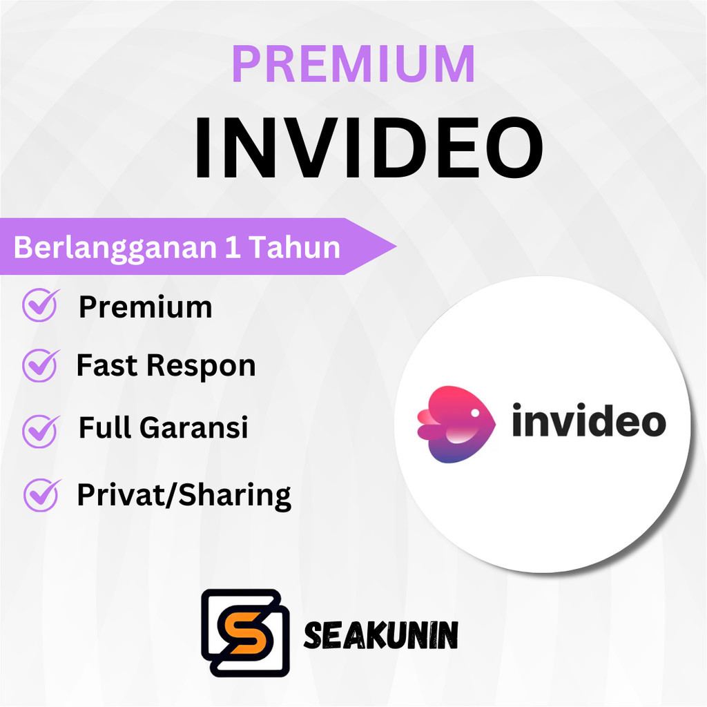 InVideo io Premium 1 Tahun Unlimited