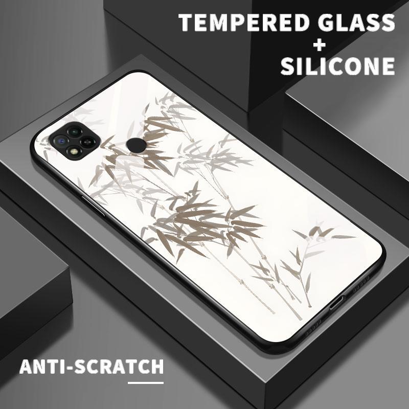 Tempered Glass Case Xiaomi Redmi 9C NFC 5 Plus 6A 7 8 8A 9 Activ Prime 9A 9AT Sport 9i 9T Power Sili