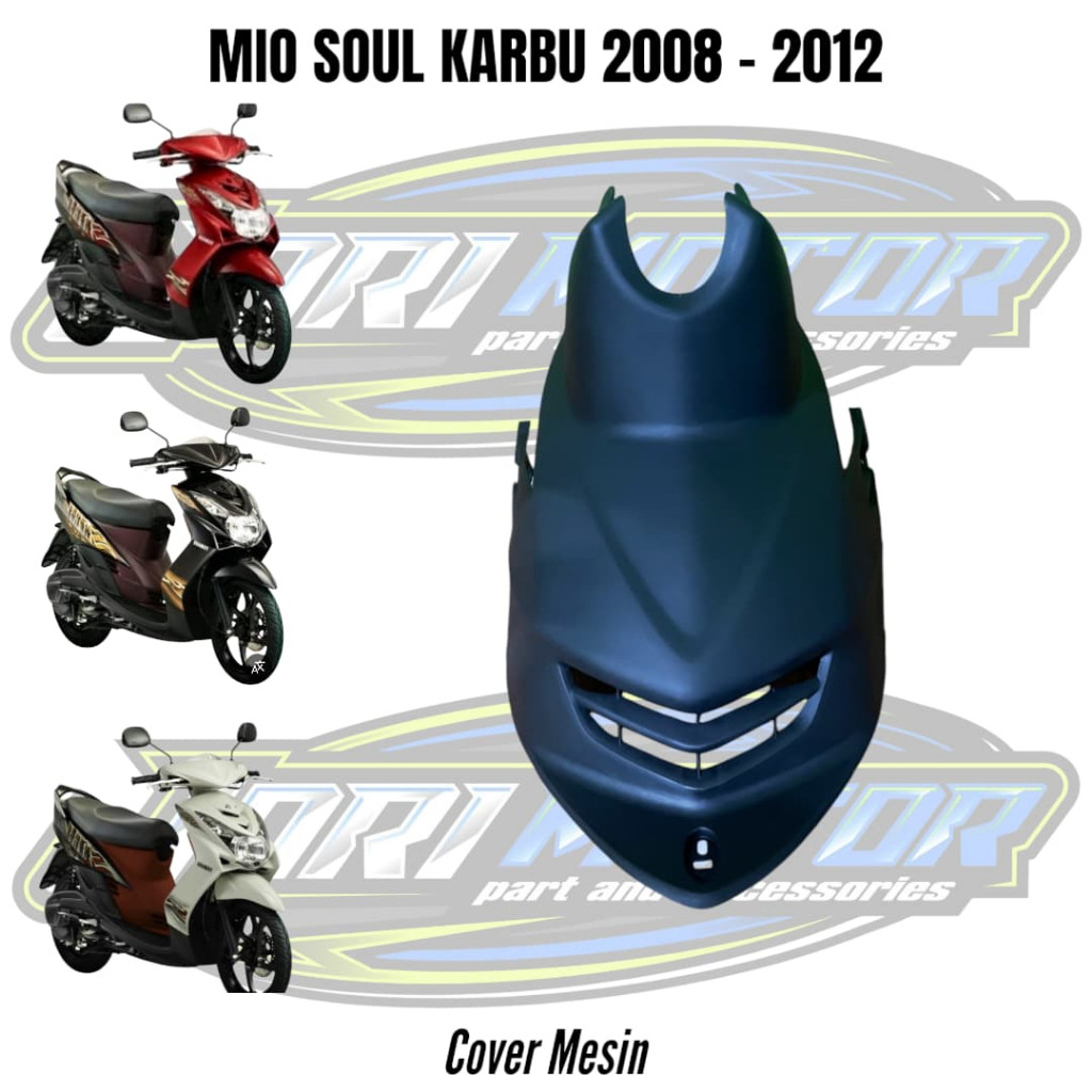 Cover Mesin / Cover Tangki / Tutup Mesin/Tutup Tangki Yamaha Mio Soul Karbu 2008 2009 2010 2011 2012