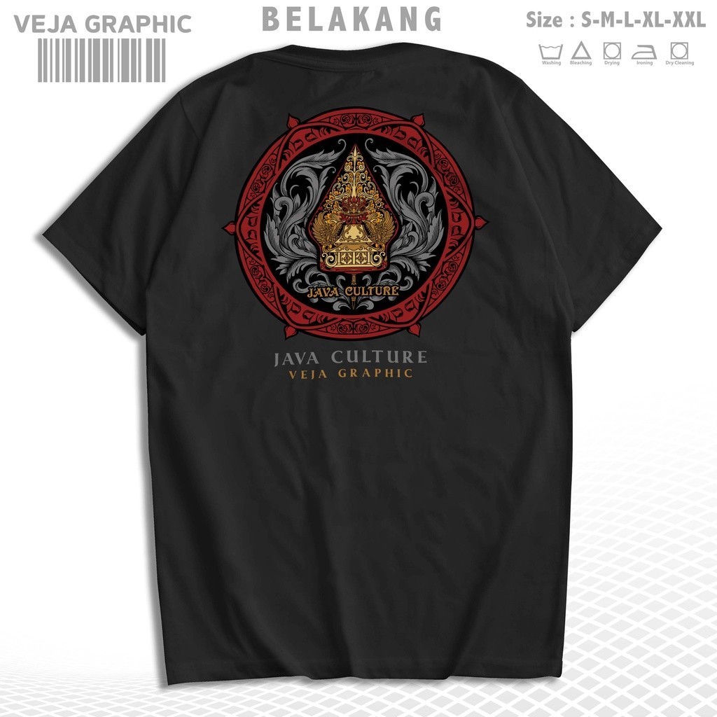 Kaos Java Culture Wayang Gunungan | T-Shirt Jawa Indonesia Culture Pria dan Wanita - A1695