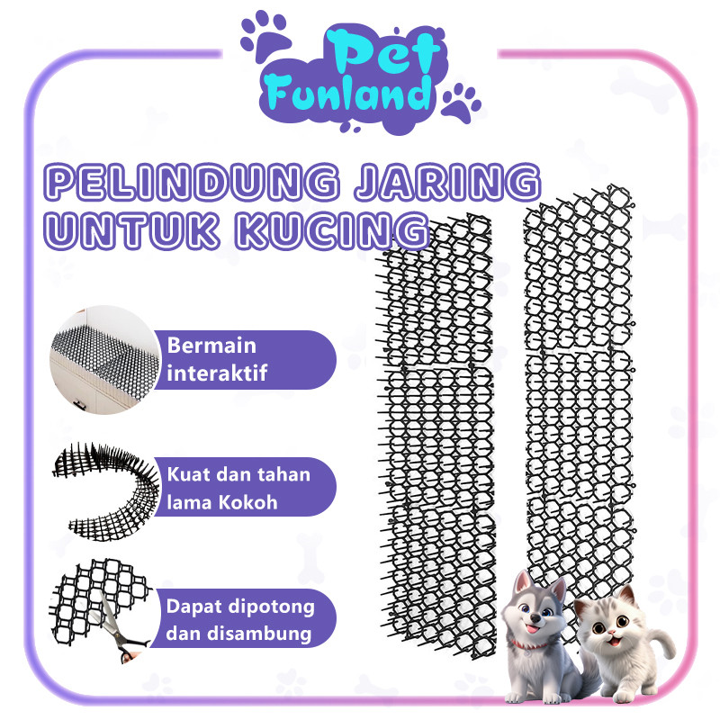 13*49cm Murah Tikar Berduri Anti Kucing Plastik Senjata Ajaib Rumah Anti Penolak Kucing