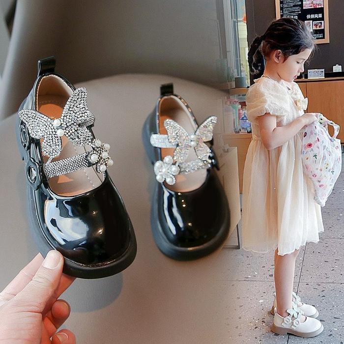 (LOLI-JKT) SP- K362 SEPATU DOCMART ANAK GLOSSY KUPU MUTIARA SIZE 26-36 - HITAM, 36