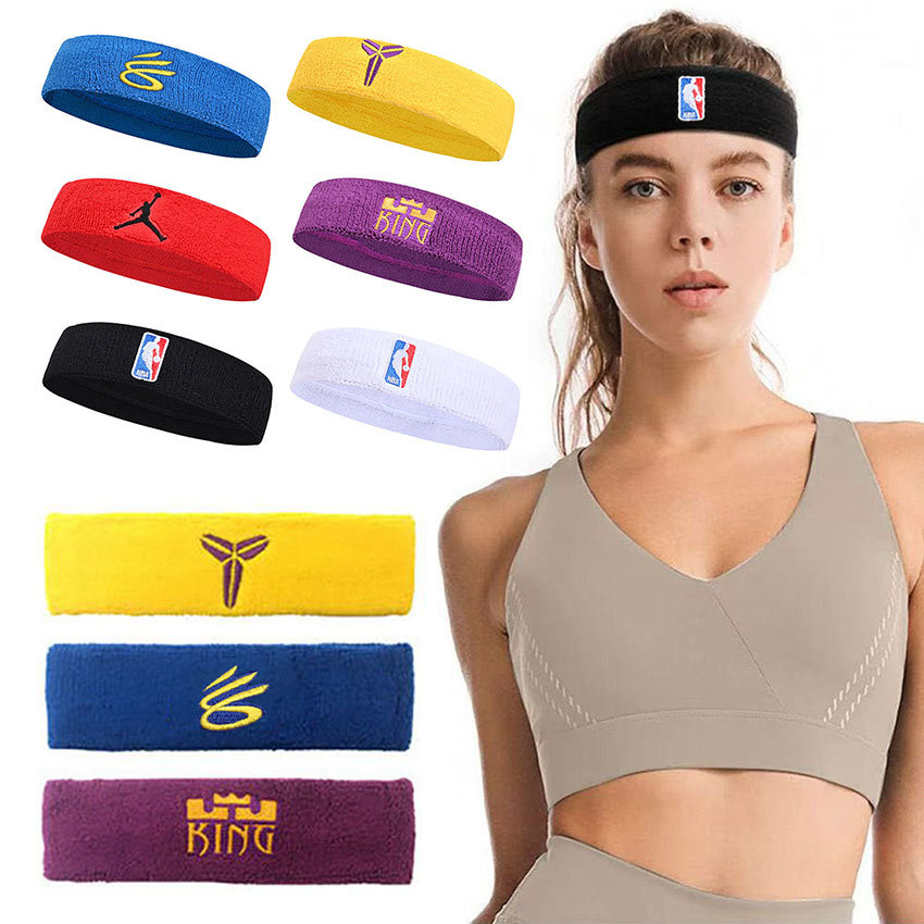 NBA Headband Olahraga Basket Nyaman  / Ikat Kepala Olahraga Basket / Headband Handuk / Sports Head B