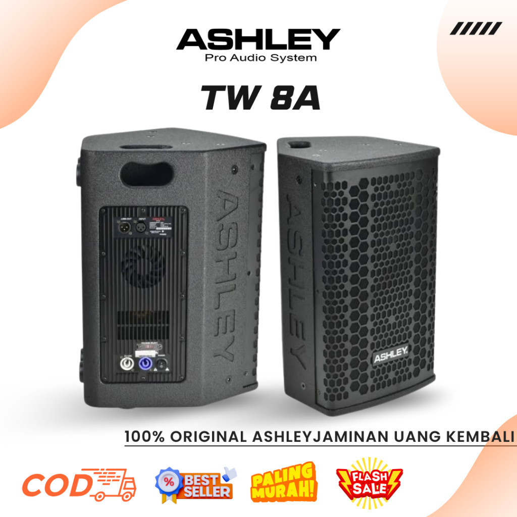 Ashlet TW 8A 1*8 Inch Active Speaker Professional 2-Way Active