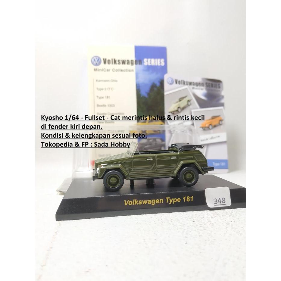 Kyosho 1/64 Volkswagen Type 181 Hijau Fullset Motuba SBAtoys