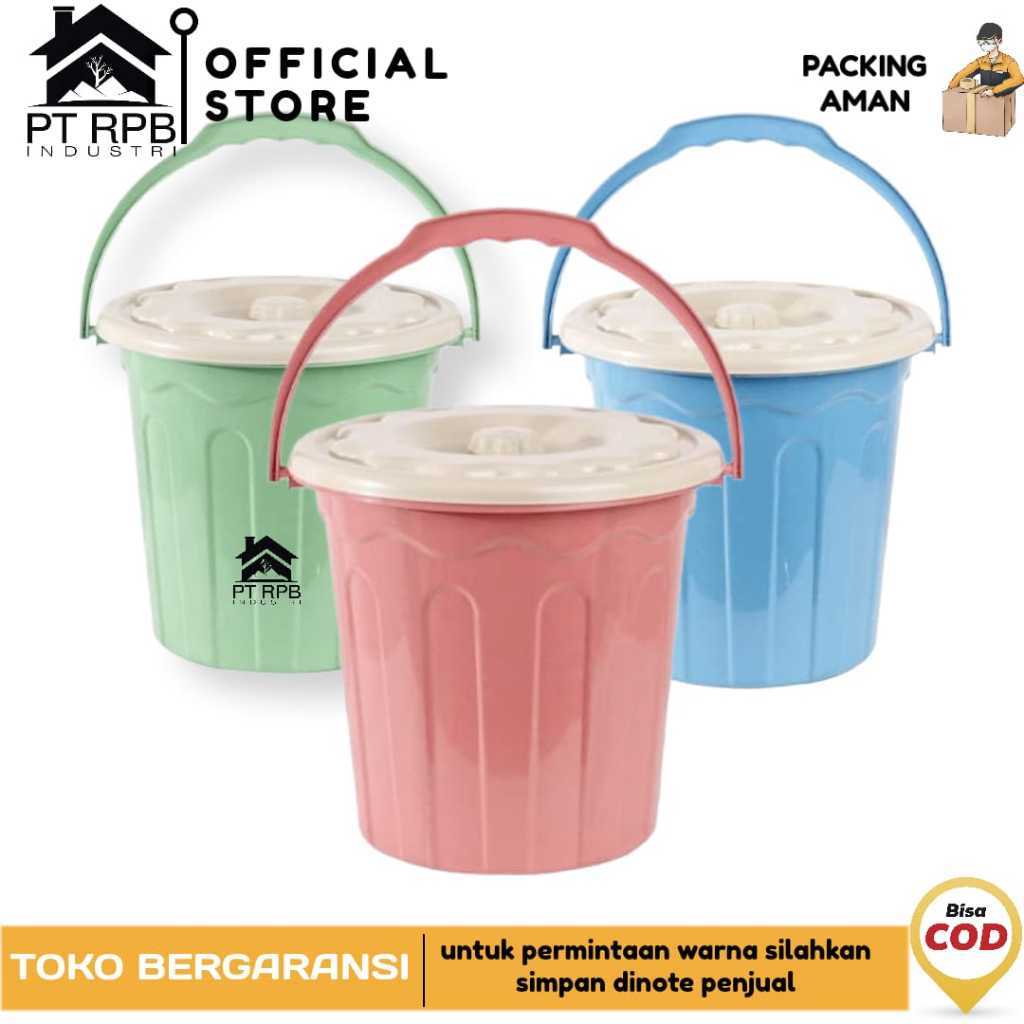 [1PCS] EMBER PLASTIK BERWARNA 3GL KECIL + TUTUP