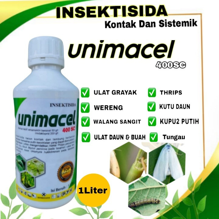 Unimacel 1Liter Promo Pengendali Hama Ampuh Insektisida Unimacel/Pupuk/Tani/Tanaman/Padi/Cabai/