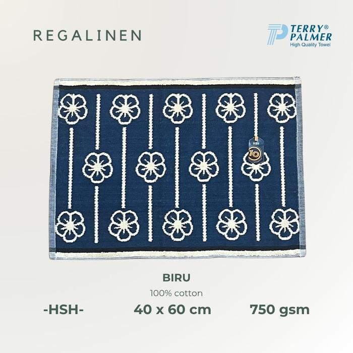 Keset TERRY PALMER Handuk Kaki HSH Motif Minimalis 40x60 Katun High Quality Bathmat Pure Cotton 100%