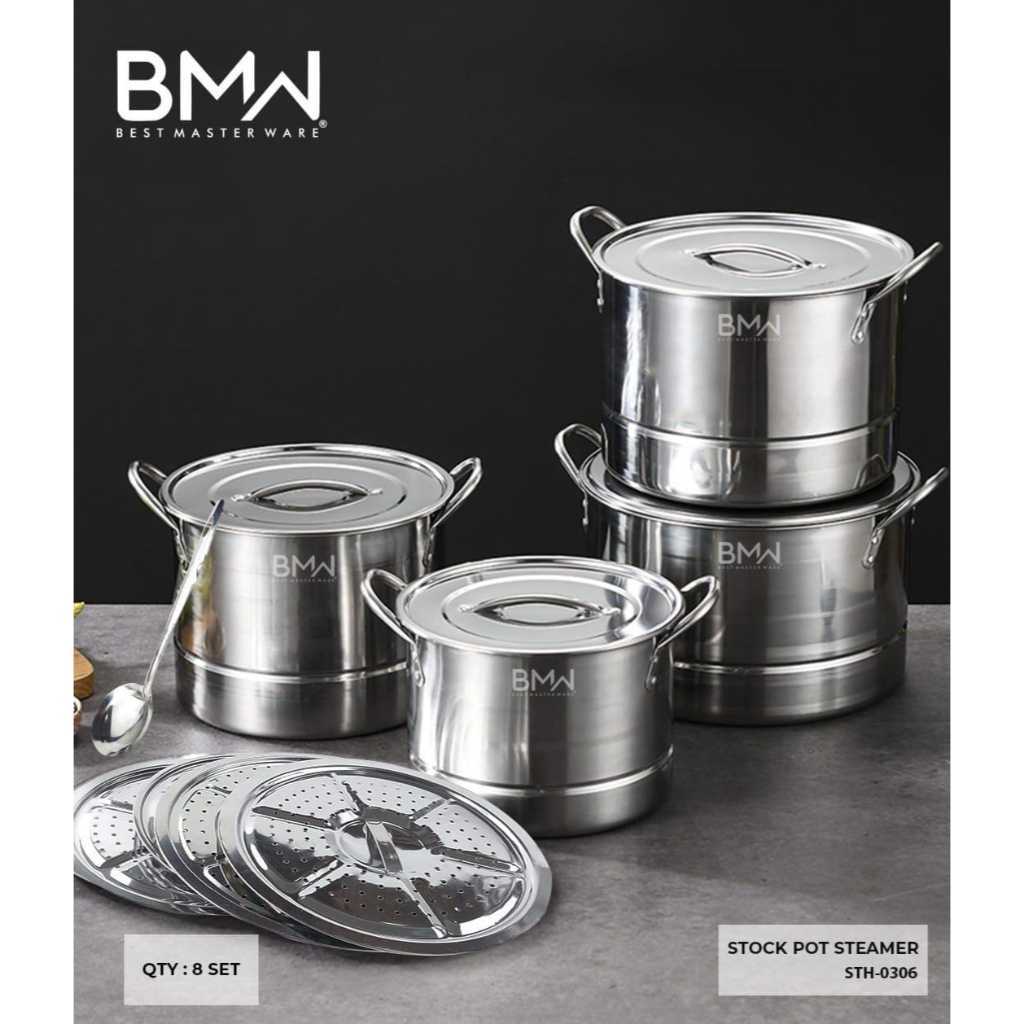 Stock Pot Steamer Set BMW - Stock Pot Stainless - Panci Kukus Serbagun