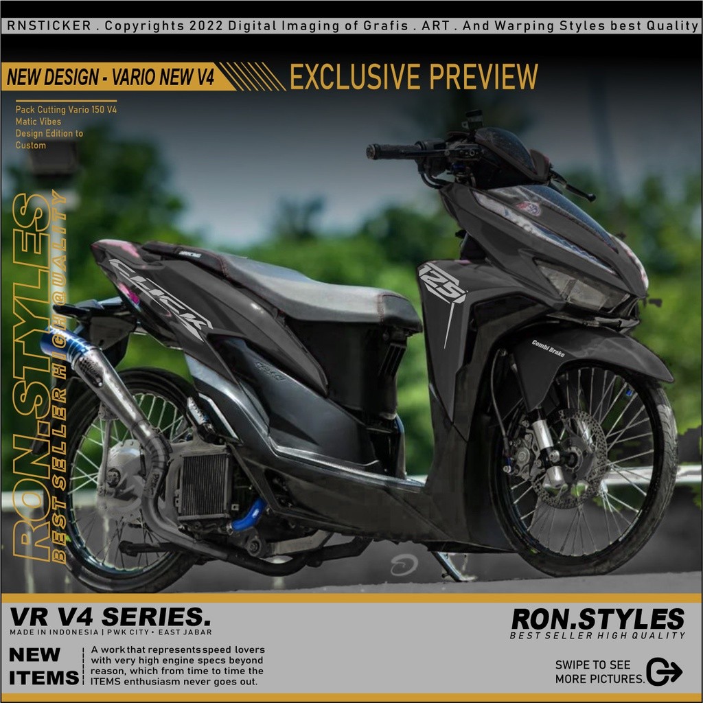 Cutting Striping Vario New 2018-2021 Click Vario New Click Simpel Stiker Vario 125 New