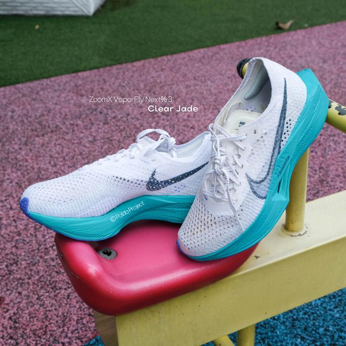 Sepatu Running Wanita Nike ZoomX VaporFly Next% 3 Clear Jade 100% Authentic - DV4130 102 - 7.5W / 38