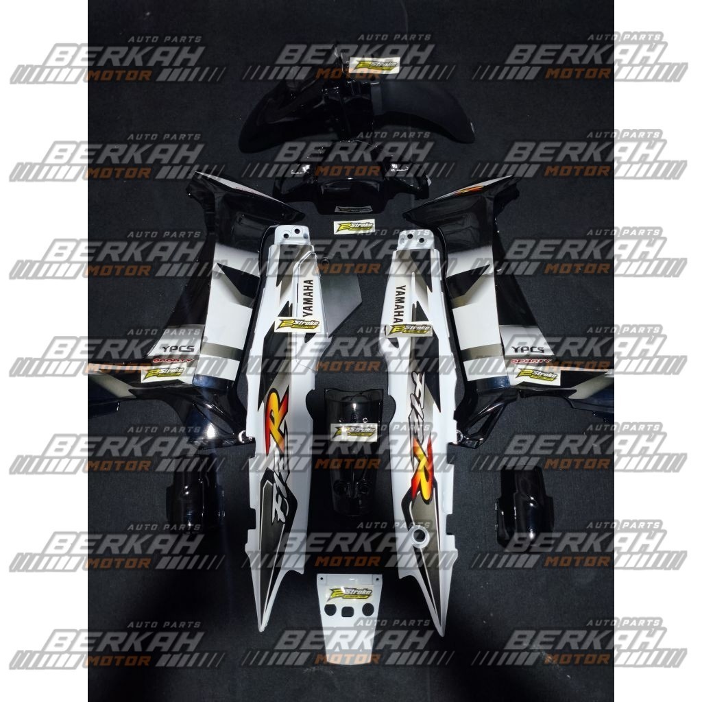 CoverBody Fizr Full Set Halus Body Fizr Ardhat Hitam Putih 2001 Body Set Halus Yamaha Fizr F1zr