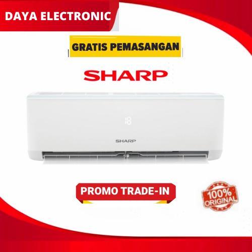 FREE PASANG AC 1/2 PK SHARP AH A5UCY AC SPLIT AC SETENGAH PK