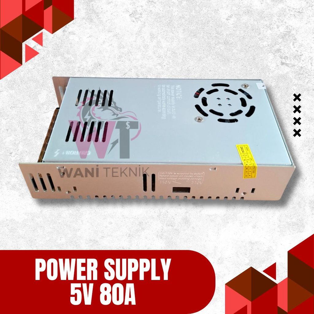 SMPS 5V 80A 400 Watt Input Selector 110V 220V Output 5V 80A DC Untuk HUB LED Display