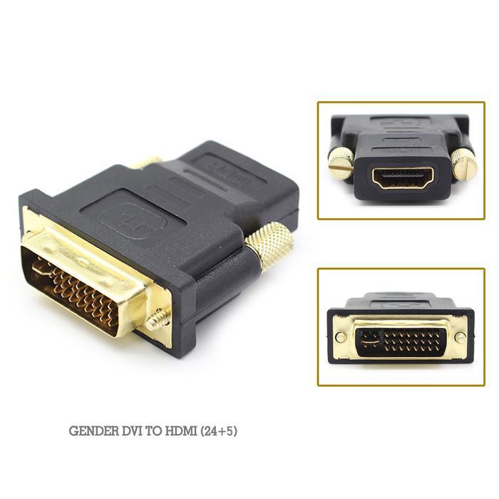 KONEKTOR / CONNECTOR / CONVERTER GENDER DVI TO HDMI 24+5 / DVI 24 + 5