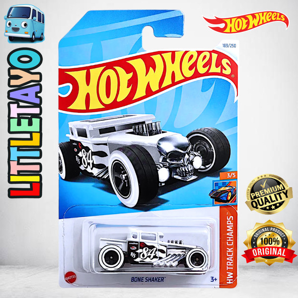 Hot Wheels Bone Shaker Putih Treasure Hunt Diecast Mobil Muscle Hot Rod