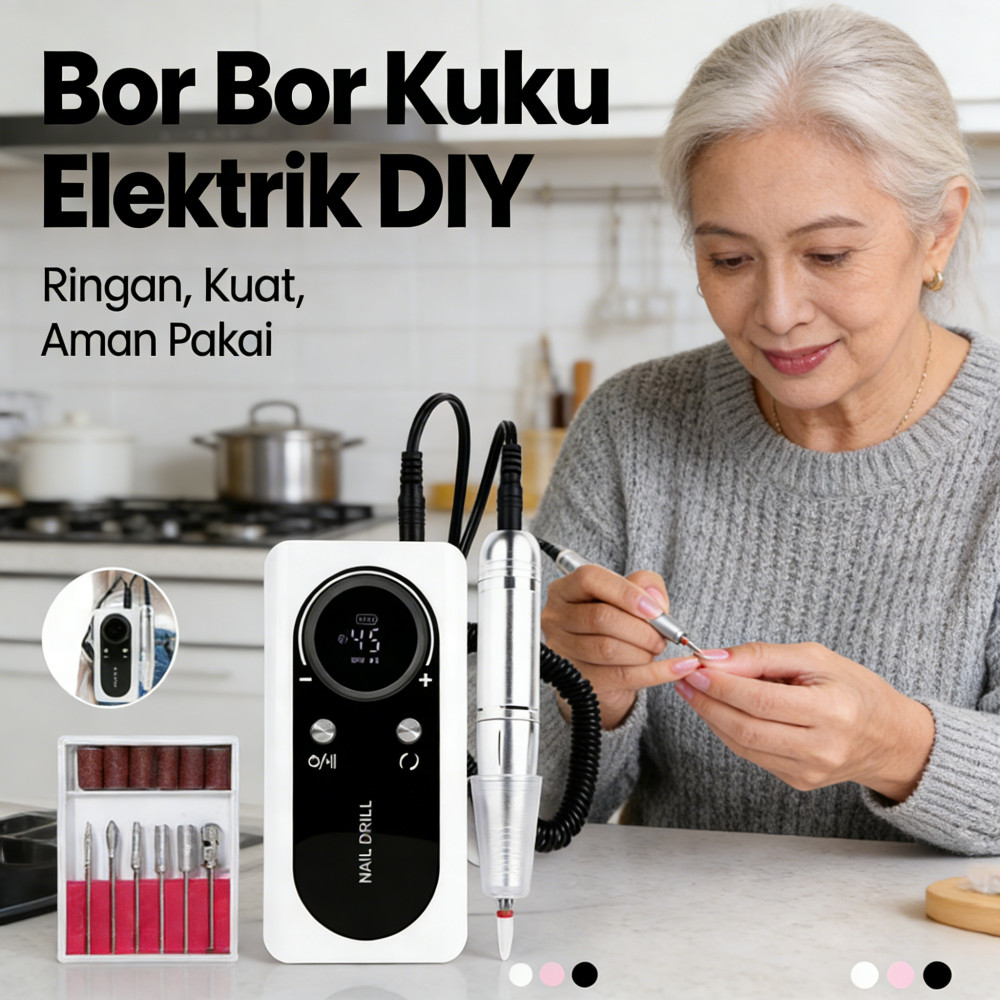 Kuku Bor Bor DIY Isi Elektrik 45000RPM Portabel Elektrik