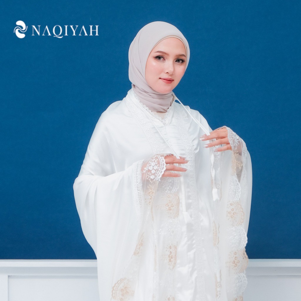SYARAE -  Mukena 2in1 Dewasa Hasna Series  Mukena Armani Silk Renda Tileu Muslim Mewah
