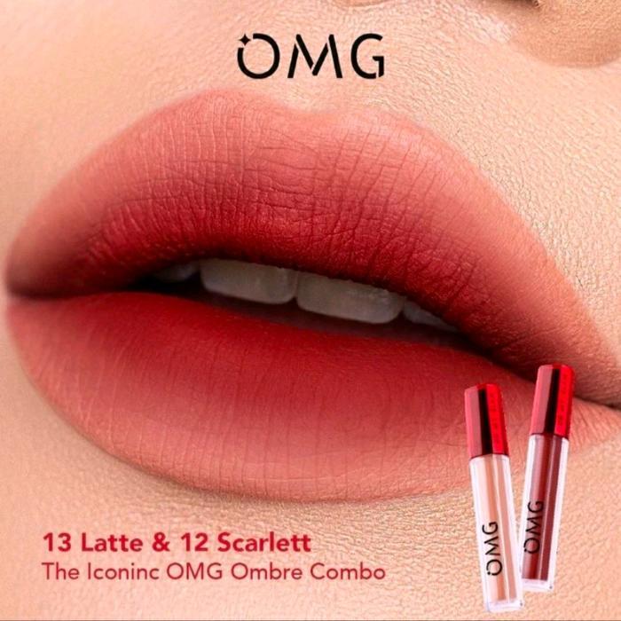 Paket Ombre Lips OMG | Lipcream OMG Ombre Coffe Edition| Lipcream OMG| Ombre OMG Lip Cream | Ombre L
